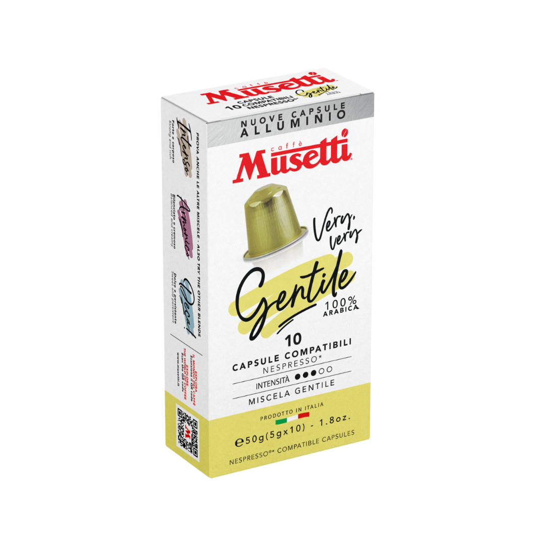 NESPRESSO CAPSULES MUSETTI® GENTILE 100% ARABICA 10 pcs.