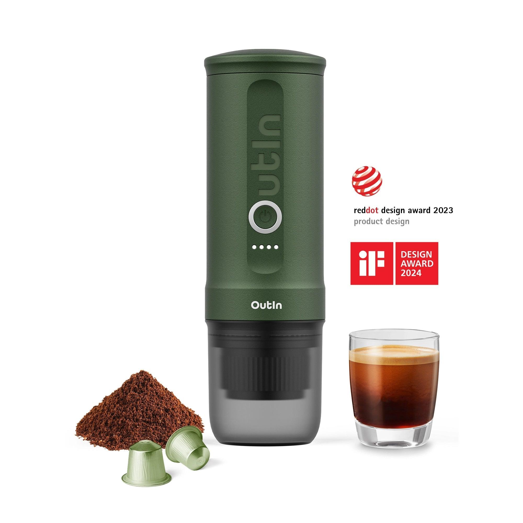 Portable Espresso Machine Outin Nano - Forest Green