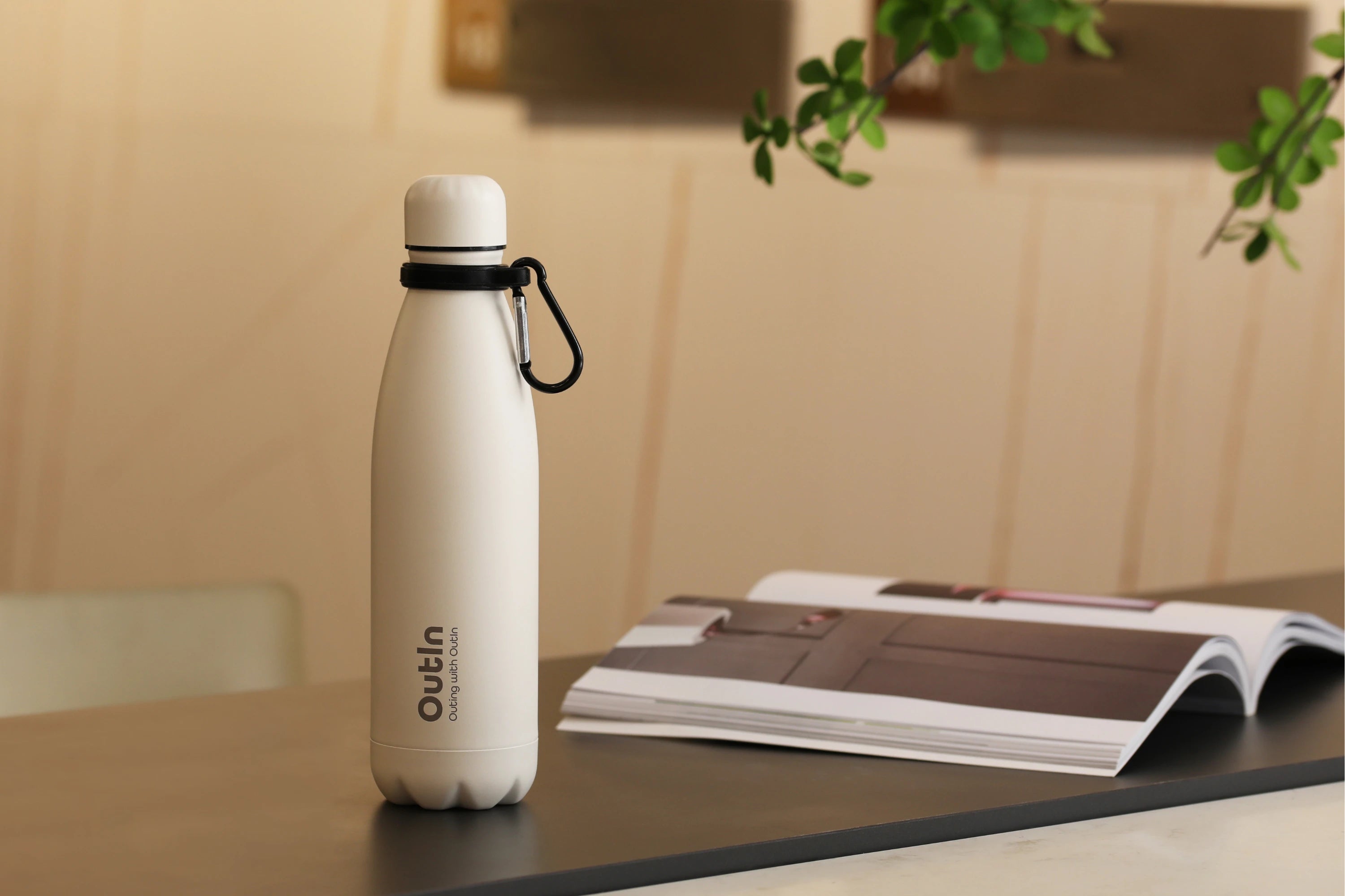 White Thermos Bottle Outin