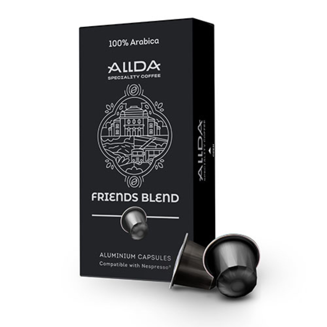 COFFEE CAPSULES ALLDA SPECIALTY COFFEE FRIENDS BLEND 100% ARABICA | CO