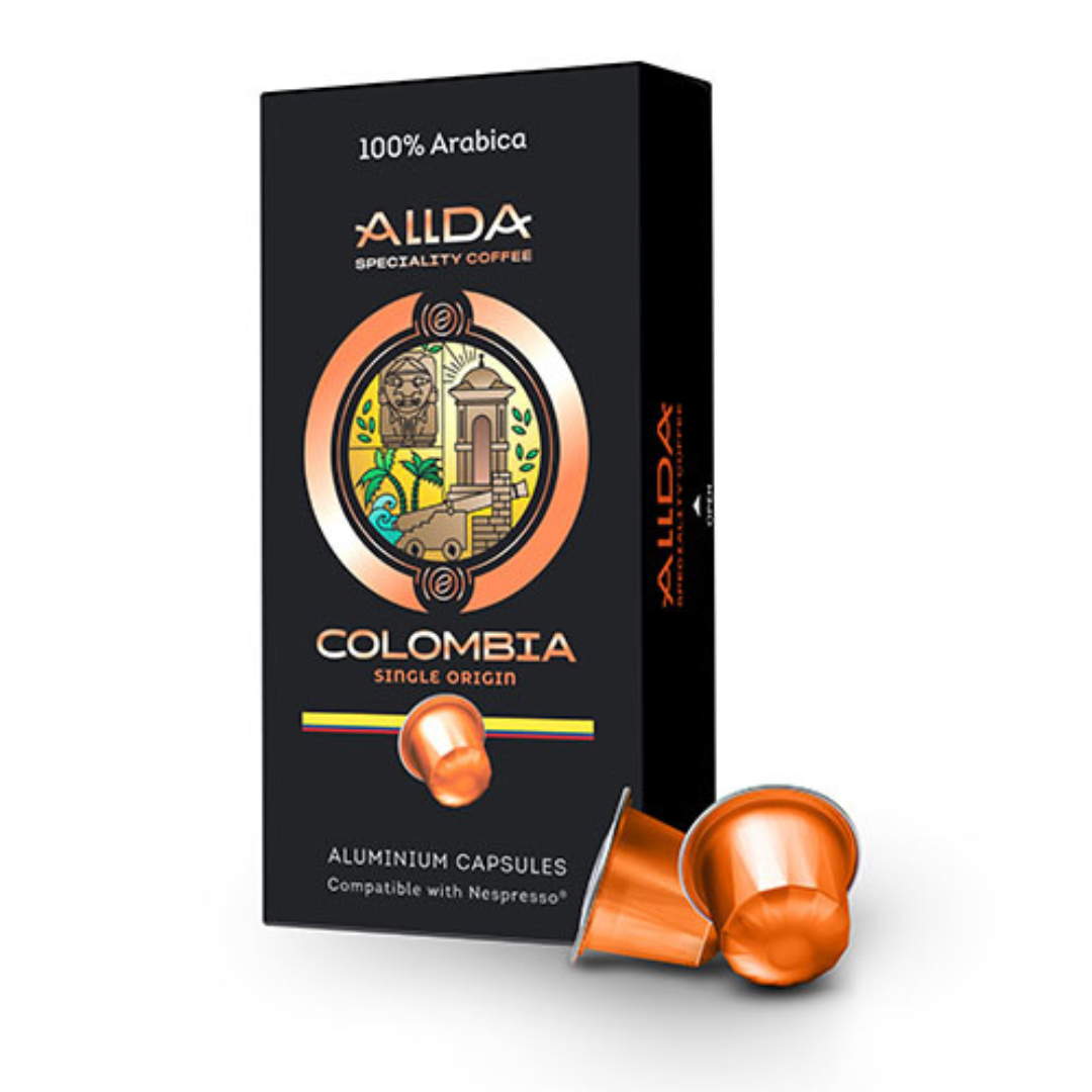 COFFEE CAPSULES ALLDA SPECIALTY COFFEE COLOMBIA 100% ARABICA | COMPATI