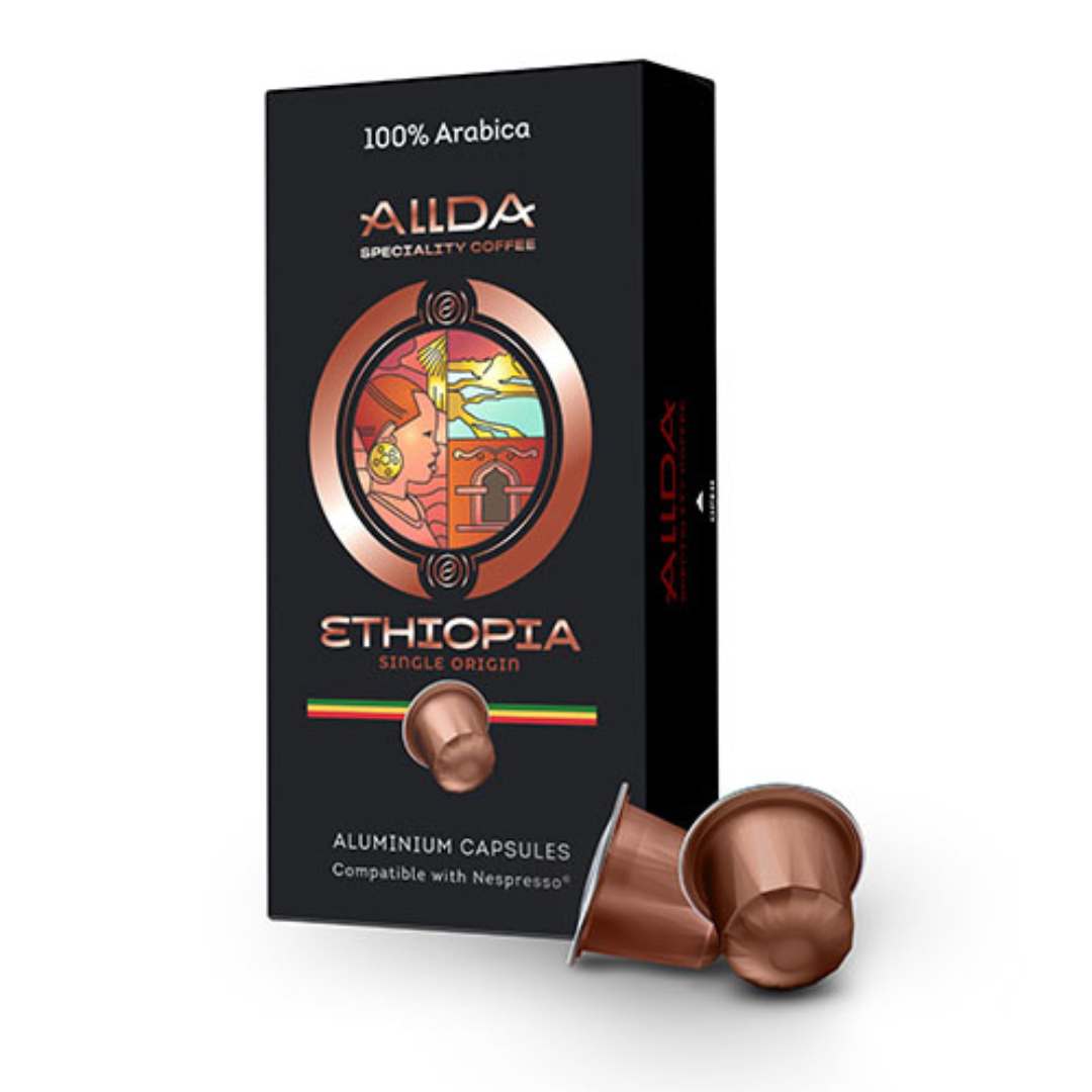 COFFEE CAPSULES ALLDA SPECIALTY COFFEE ETHIOPIA 100% ARABICA | COMPATI