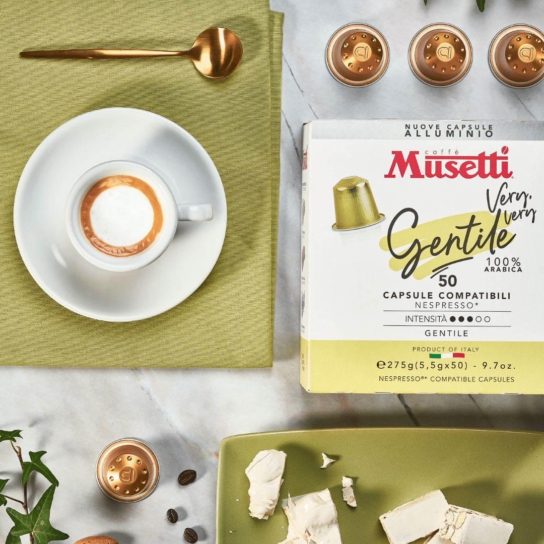 COFFEE CAPSULES MUSETTI® GENTILE 100% ARABICA | COMPATIBLE WITH NESPRESSO SYSTEM, 50 PCS.