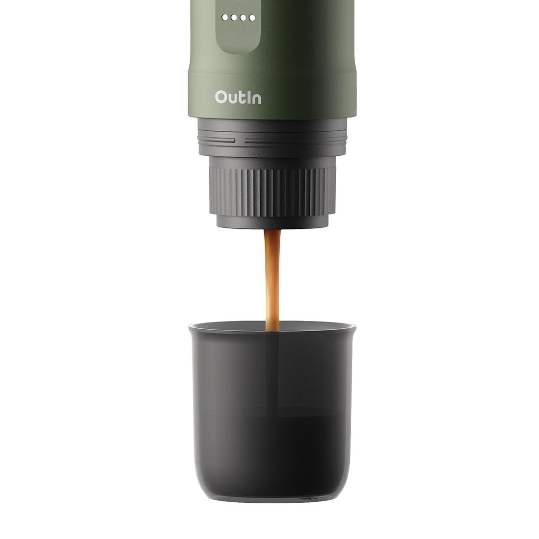 Portable Espresso Machine Outin Nano | Forest Green