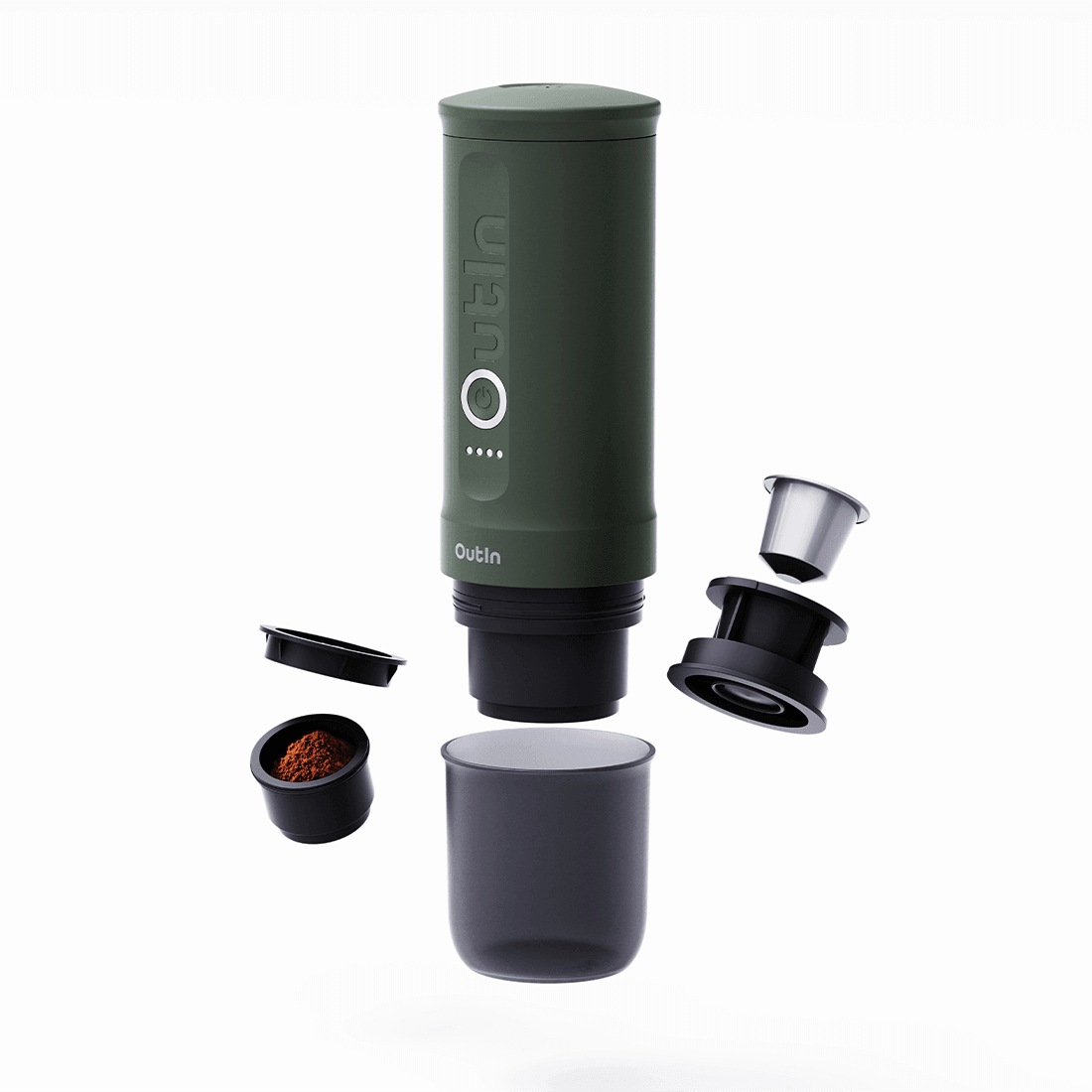 Portable Espresso Machine Outin Nano - Forest Green