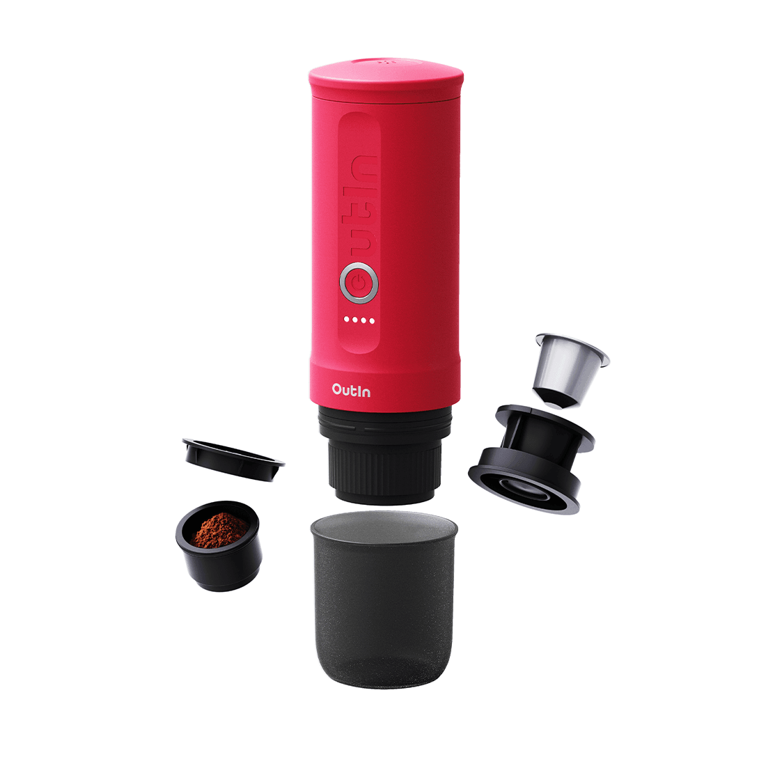 Portable Espresso Machine Outin Nano - Crimson Red