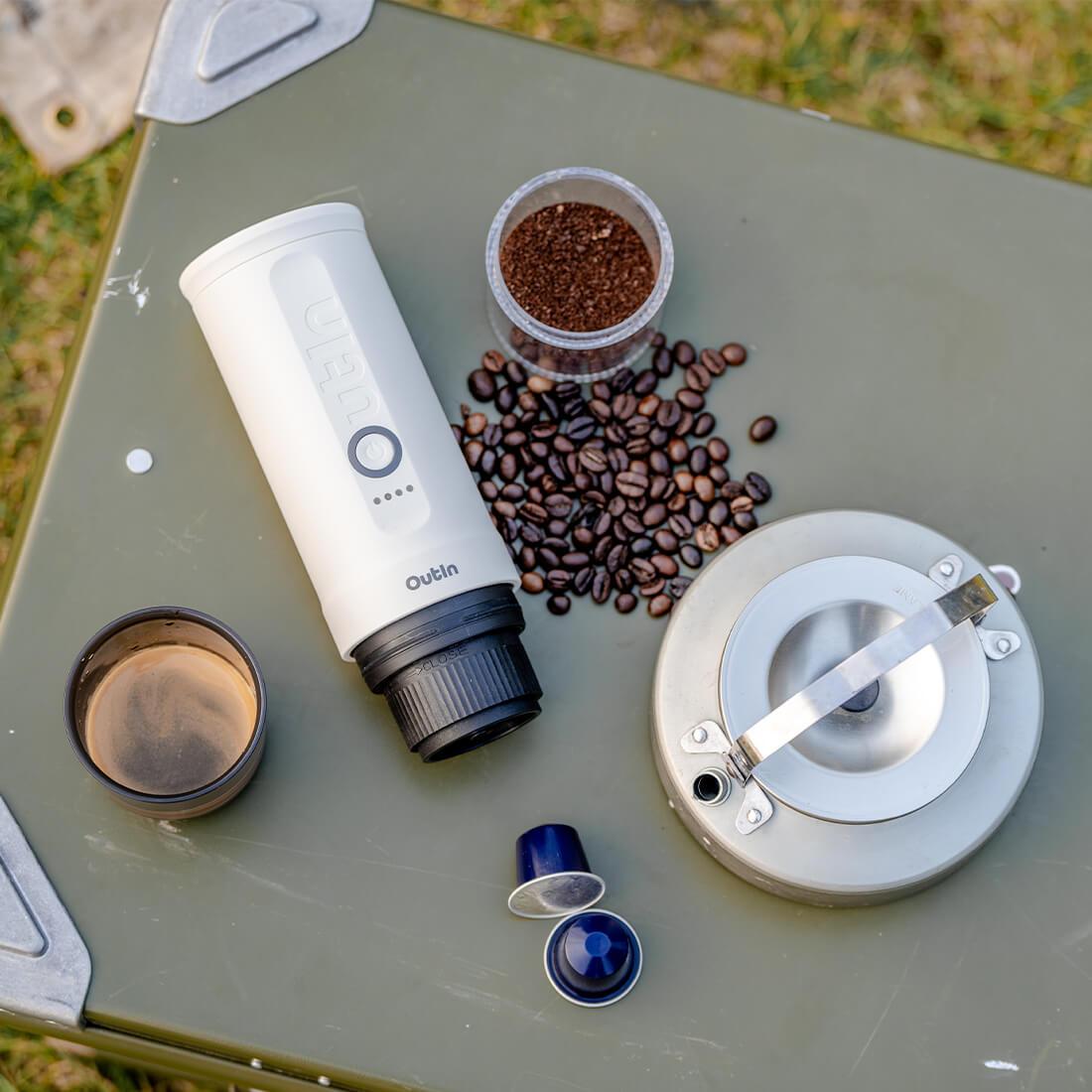 Portable Espresso Machine Outin Nano | Pearl White